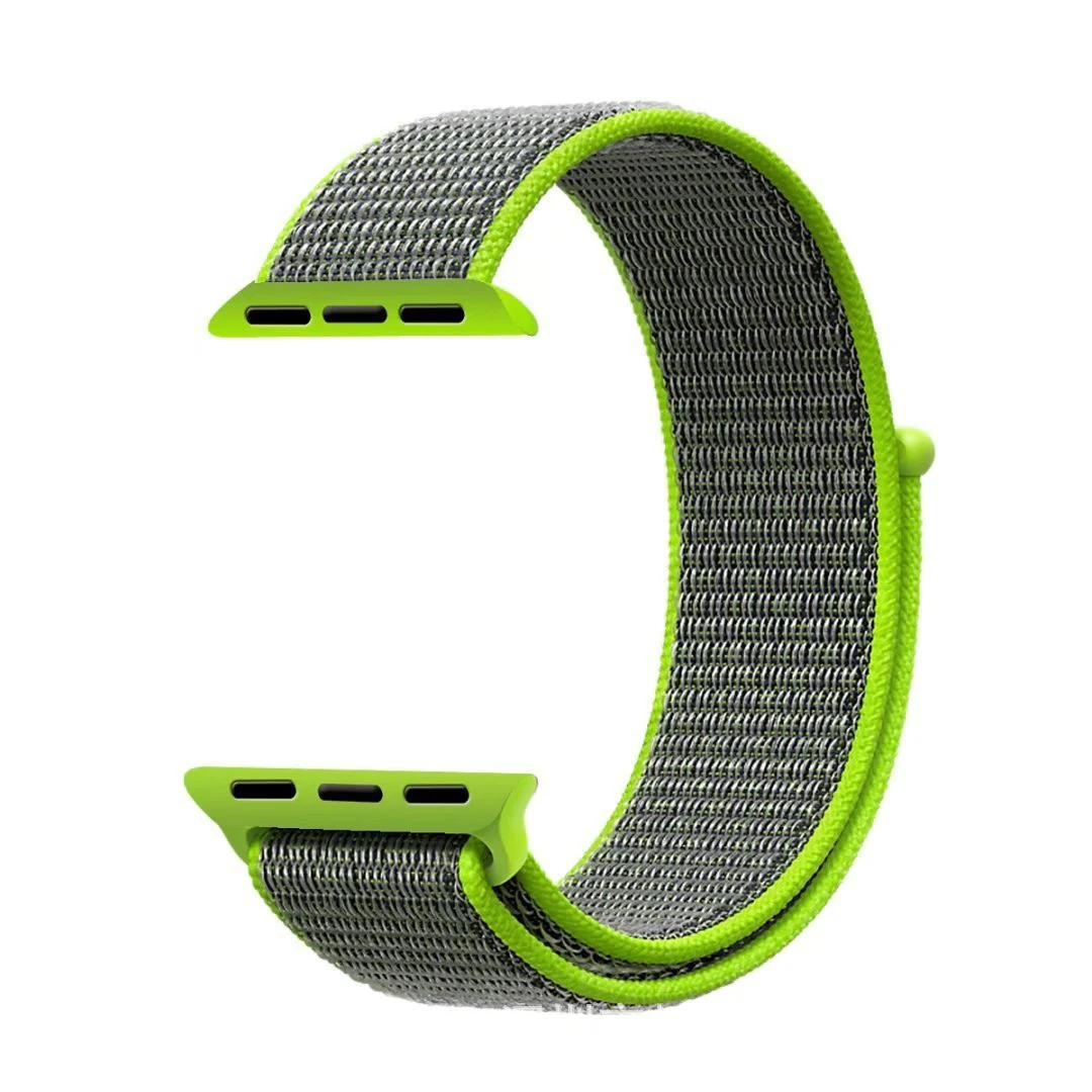 YOUKEX нейлоновый спортивный ремешок для Apple Watch 38 мм 42 Замена запястья Мягкая