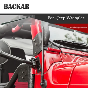 

BACKAR 1pcs Car Styling Plastic Black External Receiving Antenna Radio Thread Mounting Aerials For Jeep Wrangler Accessories