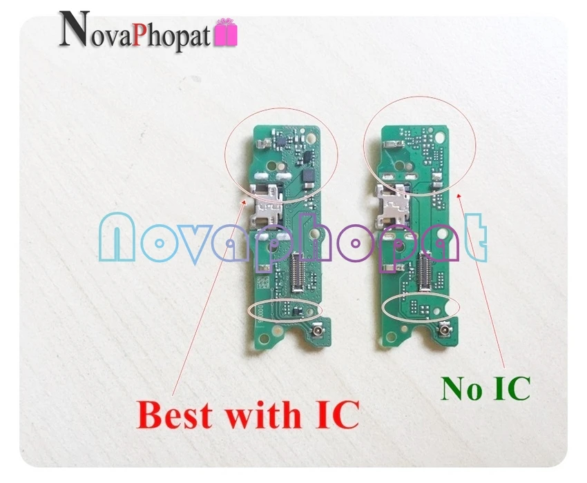 Novaphopat Charger Port Board For Huawei Y5 USB Dock Charging Port Connector Microphone Mic Flex Cable+tracking