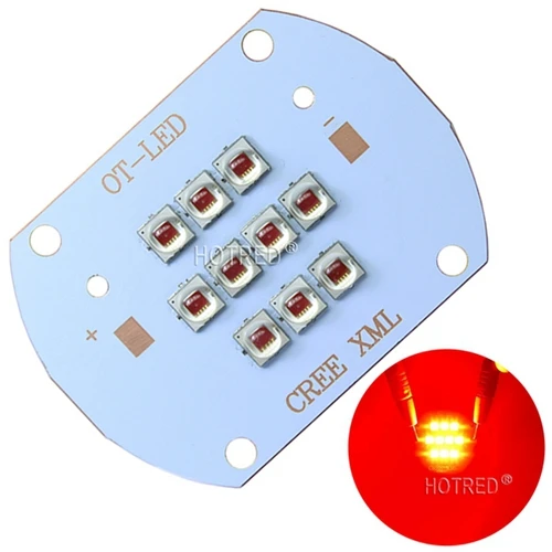 Высокая мощность светодиодный чип CREE XLamp XM-L XML2 50 Вт 100 Вт 5050 SMD теплый холодный белый красный зеленый озеро синий розовый светильник лампа-бусина COB лампа - Испускаемый цвет: Red 620-625nm
