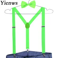 Yienws Bretels Mannen мужские подтяжки для брюки с бантом подтяжки для женщин Свадебные легкие галстук-бабочка Suspensorios Masculinos YiA078