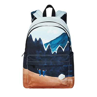 [Новое поступление] YIZISTORE оригинальные креативные рюкзаки для мальчиков и девочек, подходящие для школьных сумок и путешествий(веселый магазин KIK - Цвет: mountain backpack