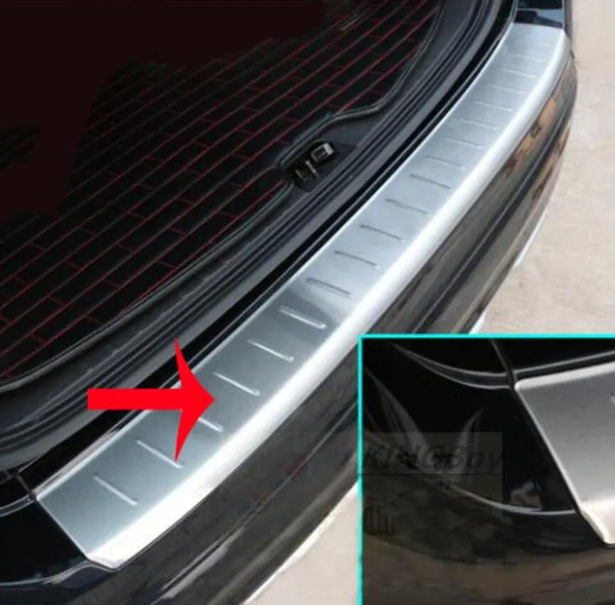 Для Volvo XC60 2008-2012 автомобильные арьергарды из нержавеющей стали задний бампер багажник крыло подоконник пластина протектор защитные крышки - Цвет: 2