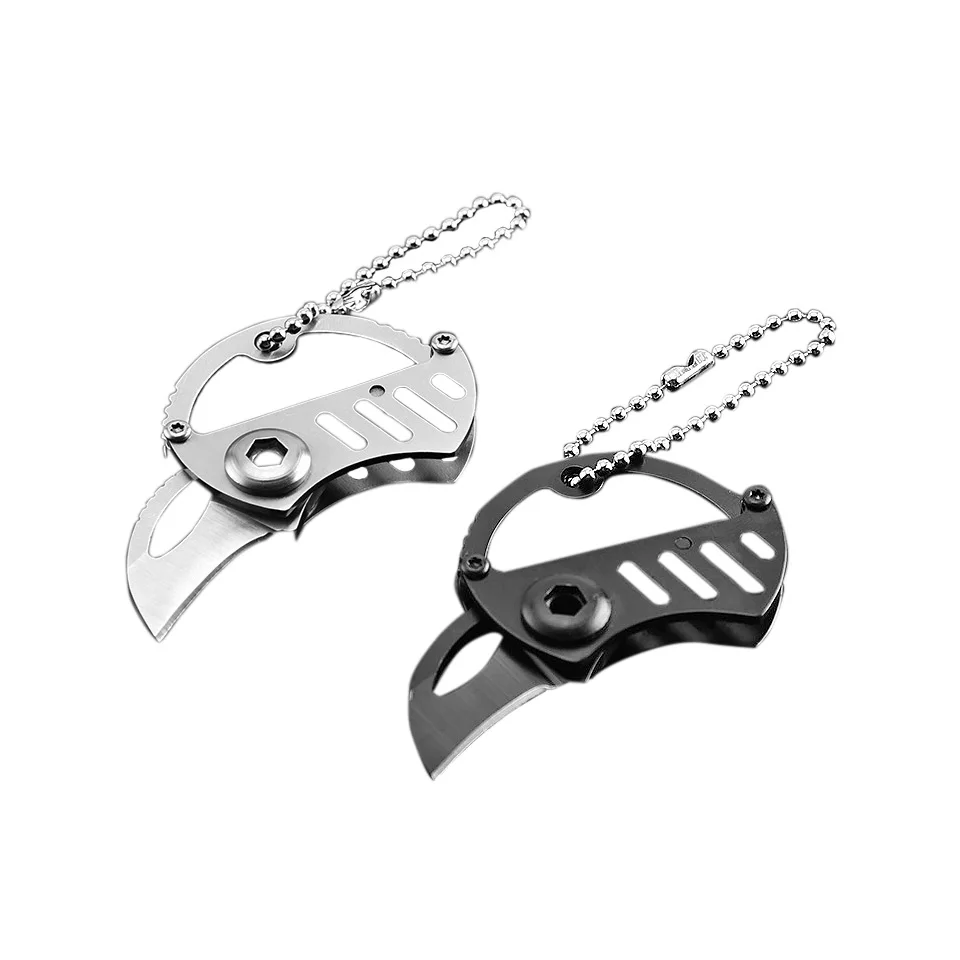 

Portable Keychain Knife Folding Stainless Steel Mini Coin Outdoor Self Defend EDC Knife Survival Hunting Hand Tools Cuchillo