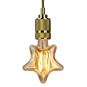 

4pcs 40W Retro Village Edison Light E27 Filament Twinkle Star Shape Edison Vintage Bulb AC220V Antique Edison Bulb
