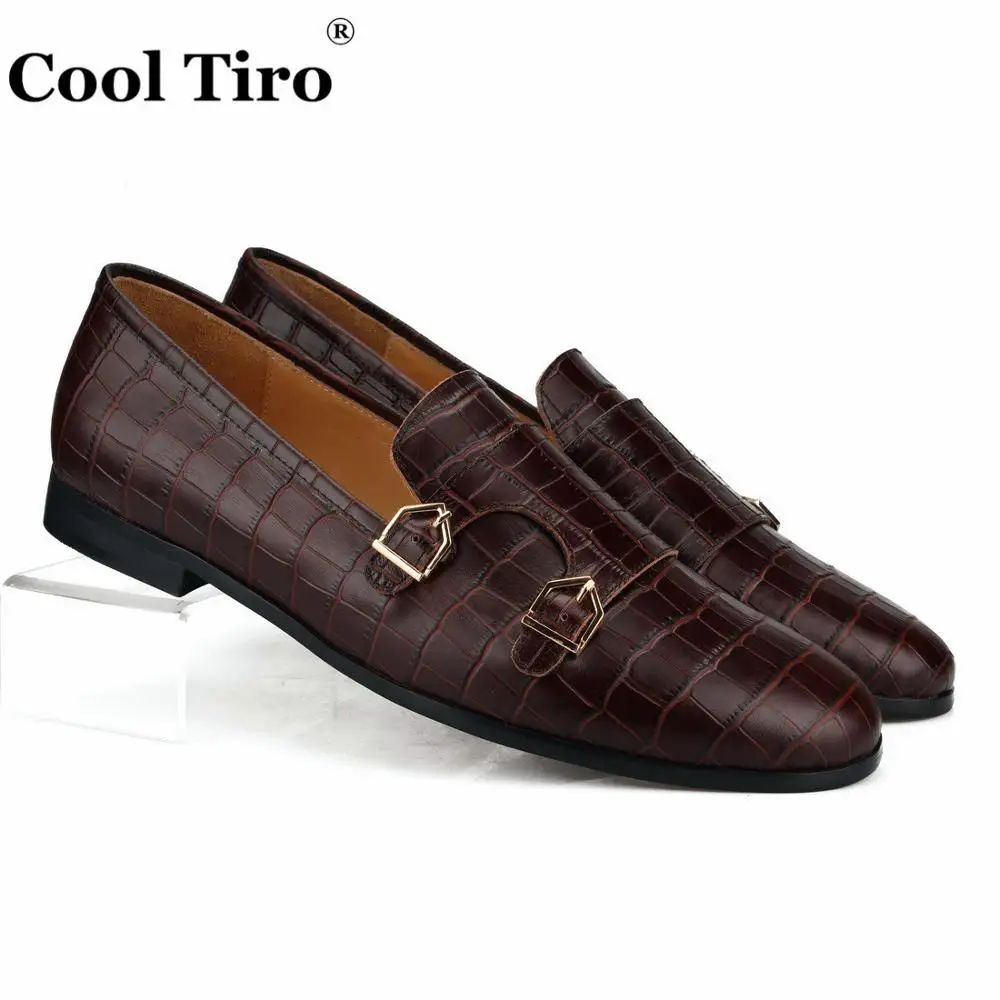 CROCODILE DOUBLE-MONK LOAFERS brown (1)