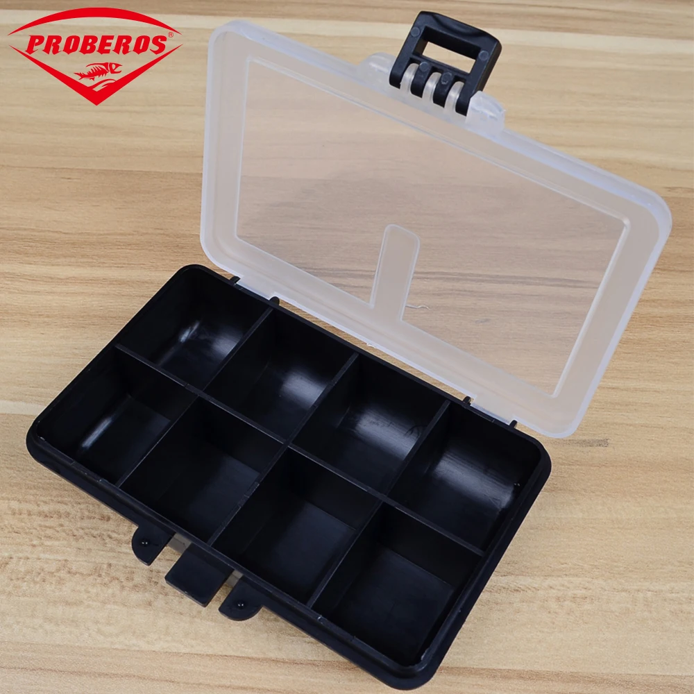 

8 Compartment Plastic Fishing Tackle Box For Fishing Lures 10.5X7.8X2.5cm Fishing Accessaries Hook Spoon Transparent