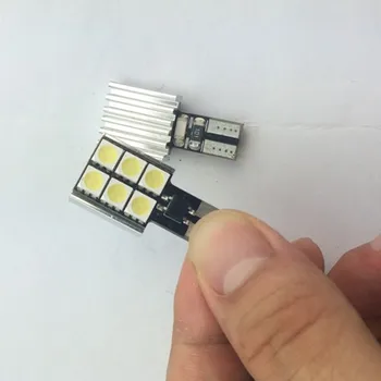 

100X T10 6 smd 5050 6 leds Canbus Error Free Car Lights W5W 194 5SMD LIGHT BULBS NO OBC ERROR White/Blue/Red