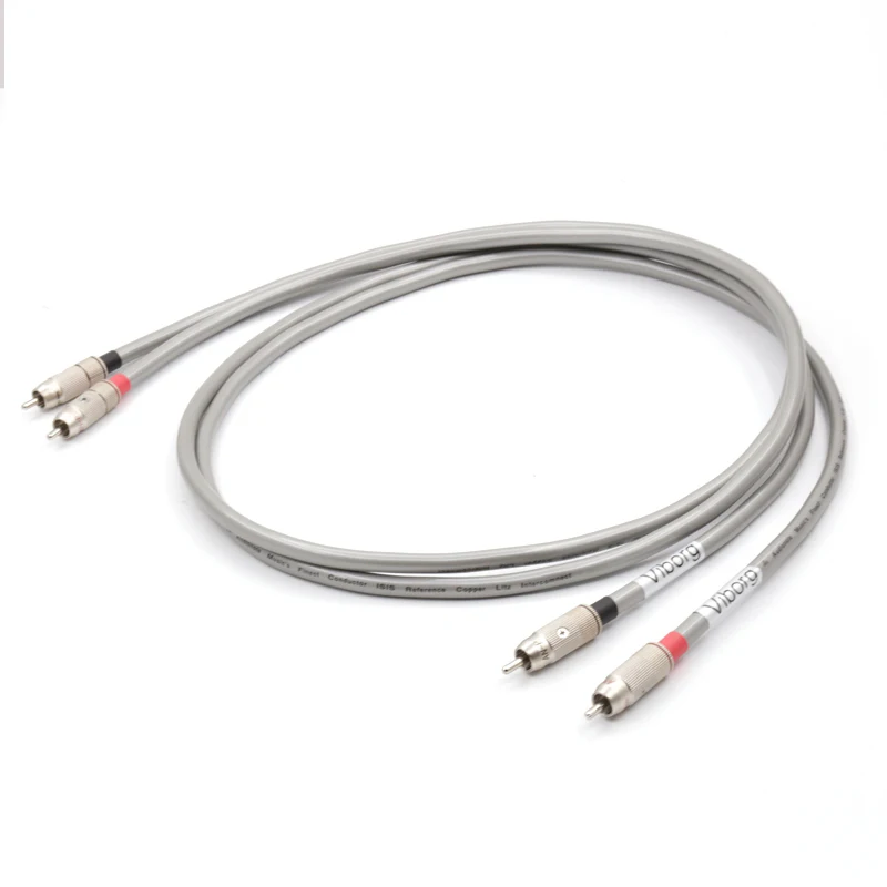 

Free shipping pair Reference ISIS rca audio interconnect cable with Rhodium plated RCA plug