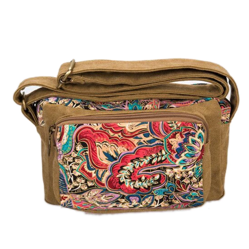 

Style Printing Handbag Summer Canvas Woman Beach Printed Diagonal Mini Girl Single Shoulder Messenger Crossbody Zipper Handbags