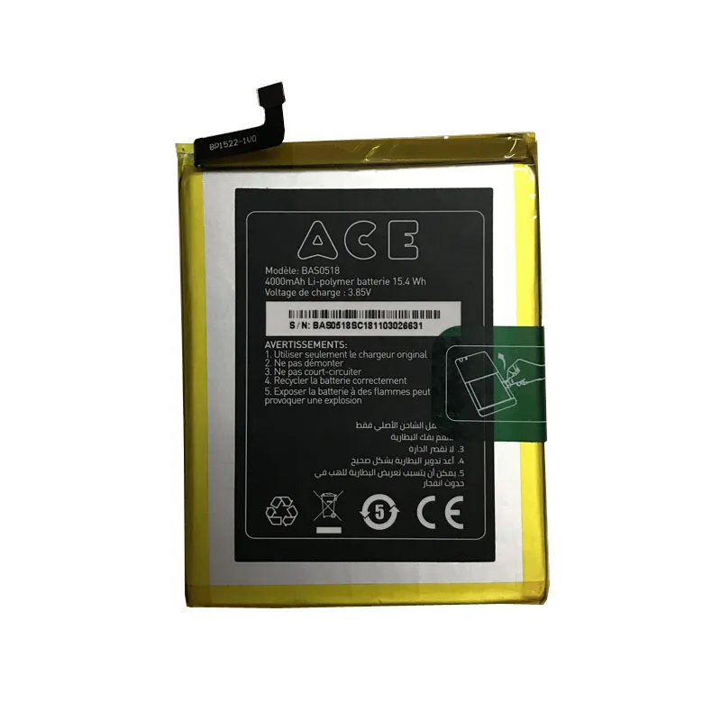 4000 mah аккумулятор для аккумуляторов ACE BAS0518