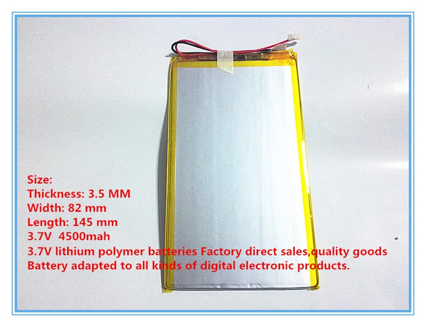 Литиевая батарея полимерный 3,7 V большой емкости 9,7 дюймов планшет батарейки для ПК 3582145 4500mah