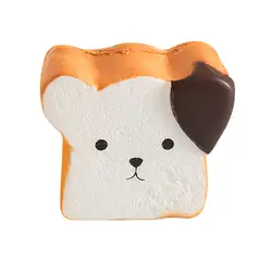 Игрушка Дети 1 шт. мультфильм милый хлеб для тостов мягкими замедлить рост крем Ароматические игрушки более 3 лет белый 10 см PU смешная собака