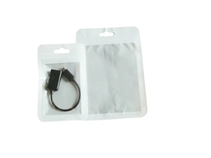 

200pcs/lot 7.5*12cm Black White border/Clear Self Seal Zipper Plastic Retail Packaging Poly Bag,Zip Lock Hang Hole Package Bag