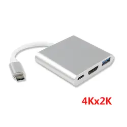 4 K Тип C к HDMI USB 3,0 USB-C зарядки адаптер видео конвертер для кабеля для MacBook для Google Chromebook Pixel к ТВ проектор