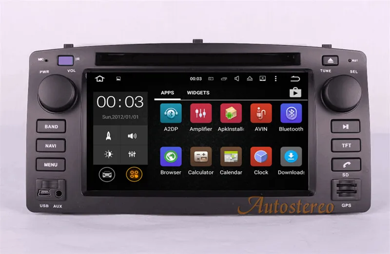 Perfect ZWNAV 6.2 Inch Android 8.0 Radio Mirror Link Video Screen Car DVD Player GPS Navigation For Toyota Corolla 2001-2006 3