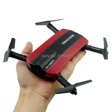 JXD523 Rastreador Bolsillo Plegable JXD 523 Drone Quadcopter Mini Autofoto Cámara FPV WIFI RC Helicóptero Sin Cabeza de mantenimiento de Altitud VS H37