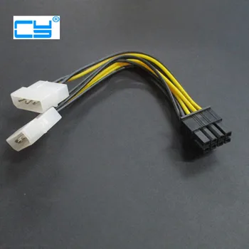 

10PCS 4 Pin to 8 Pin PCI-E graphic card Power cable 4pin to 8pin power cable from factory