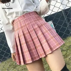 Летние Для женщин Плиссированное мини-юбка Kawaii сексуальные Harajuku Высокая талия юбка для танцев на шесте, Корейская версия, короткие юбки
