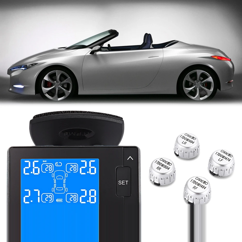 CAREUD U902 автомобиль TPMS ЖК дисплей автомобильных шин давление мониторинга системы с