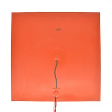 400 мм 110 В переменного тока 400 Вт силиконовый резиновый гибкий нагреватель коврик с 3m ленты или клея на задней панели