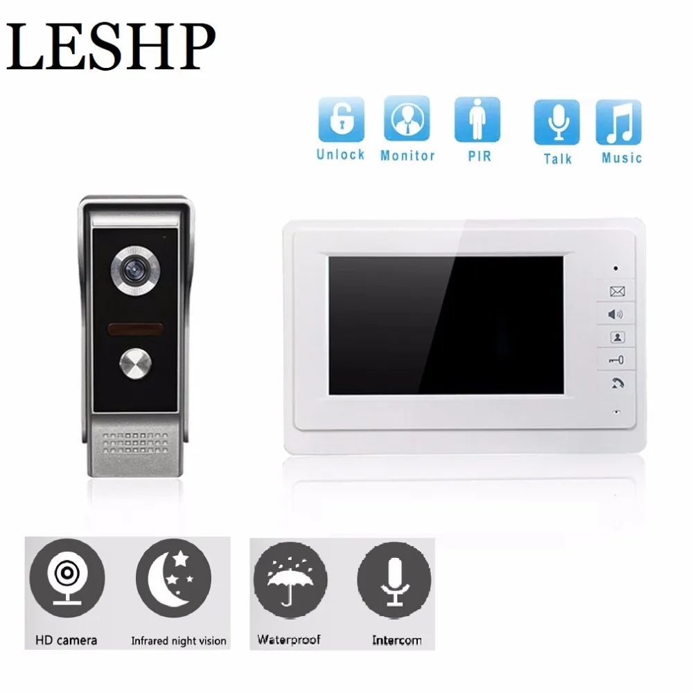 

V70F 7 inch Digital Display Visual Intercom Doorbell Infrared Camera not disturb mode remote controlling Video Door Phone System
