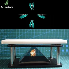 Alisuber 3D Hologram Display Type Indoor Pyramid Hologram Display Hologram Pyramid Luxury Showcase For ipad Smartphone