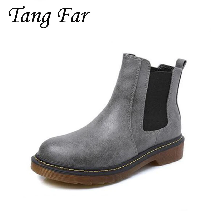 ladies flat chelsea boots