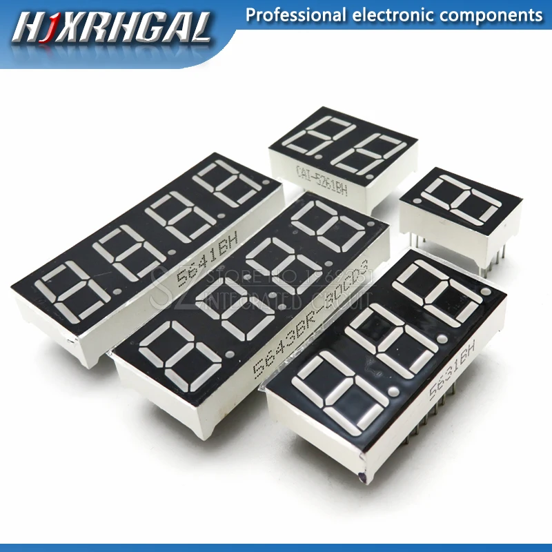 

5pcs Digital tube Common Anode Common Cathode Red 1 2 3 4 Bit digital Tube 0.56 inch Red LED Display hjxrhgal