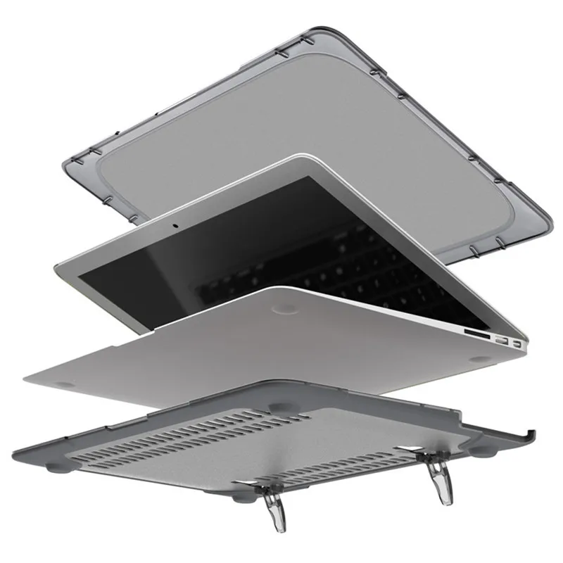 Case For Apple Macbook Air 13 Matte Plastic Hard Cover for Mac book Air 13 13.3 Laptop Shell With Stand design A1369/A1466