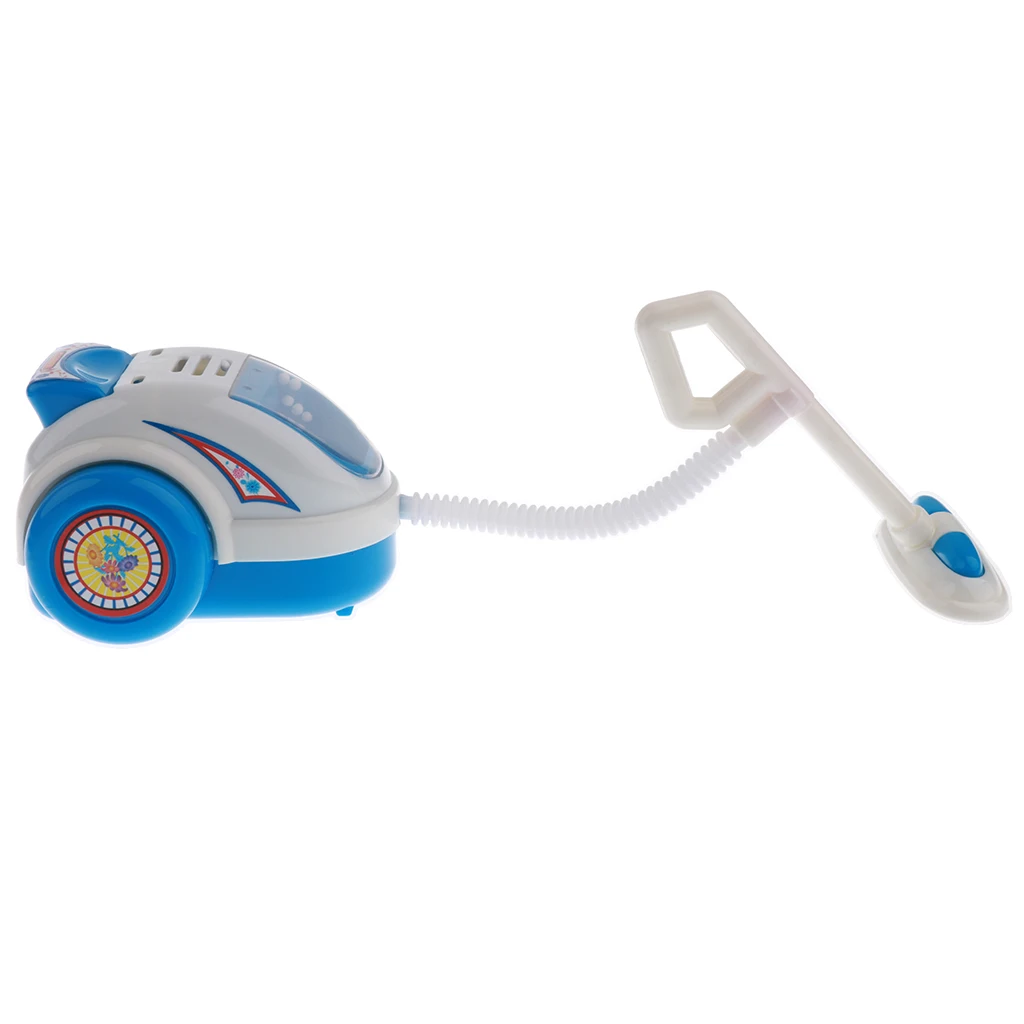 Blue Vacuum Cleaner Mini Appliance (AA Battery Powered) for Kids Pretend Play Toys