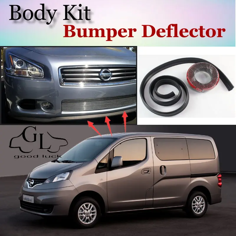 Дефлектор губ бампера boquon для Nissan Evalia NV200 Vanette Chevrolet City Express передний спойлер юбка