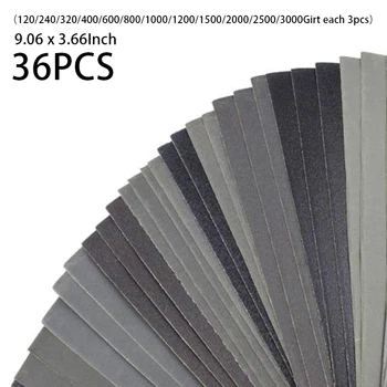 

9.06x 3.66Inch Silicon Carbide Wet Dry Sanding Paper Set Assortment Abrasive Grit Paper Automotive New Hot 2018