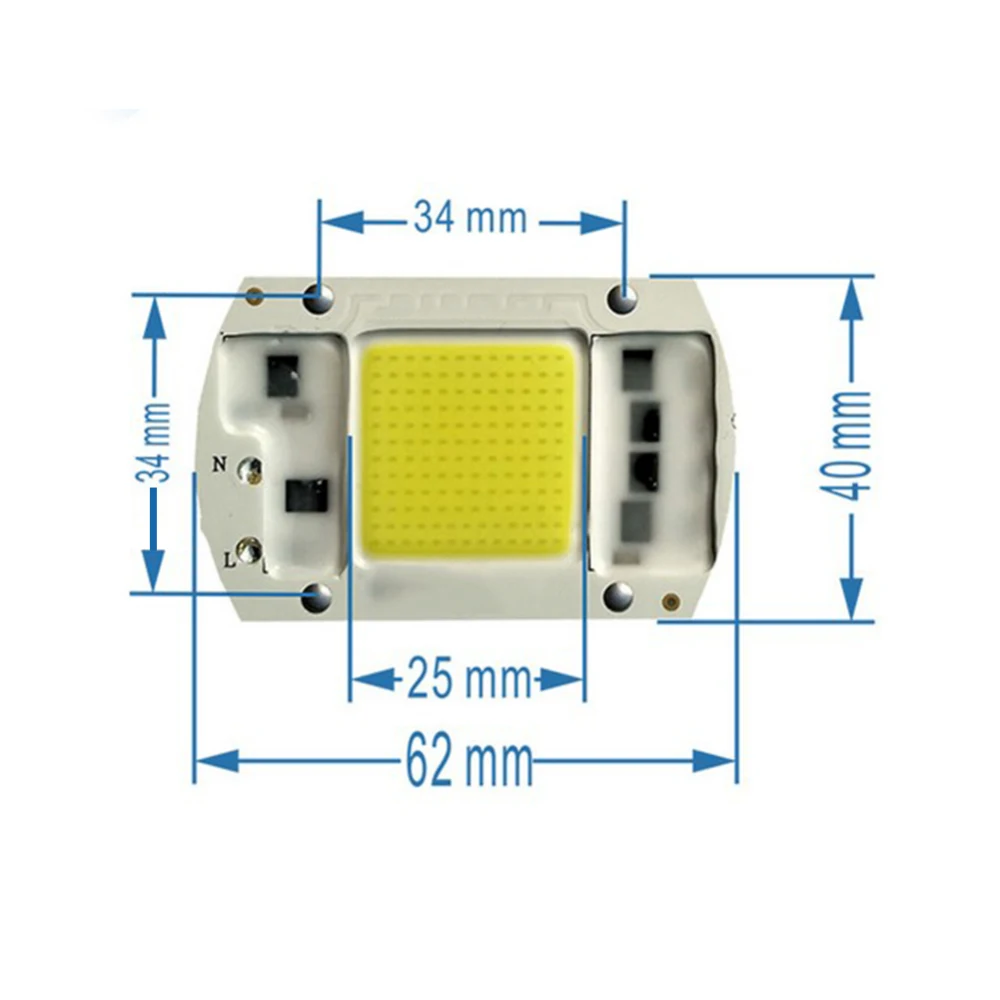 20W 30W 50W Светодиодный s AC50W бесприводной COB светильник источник светодиодный