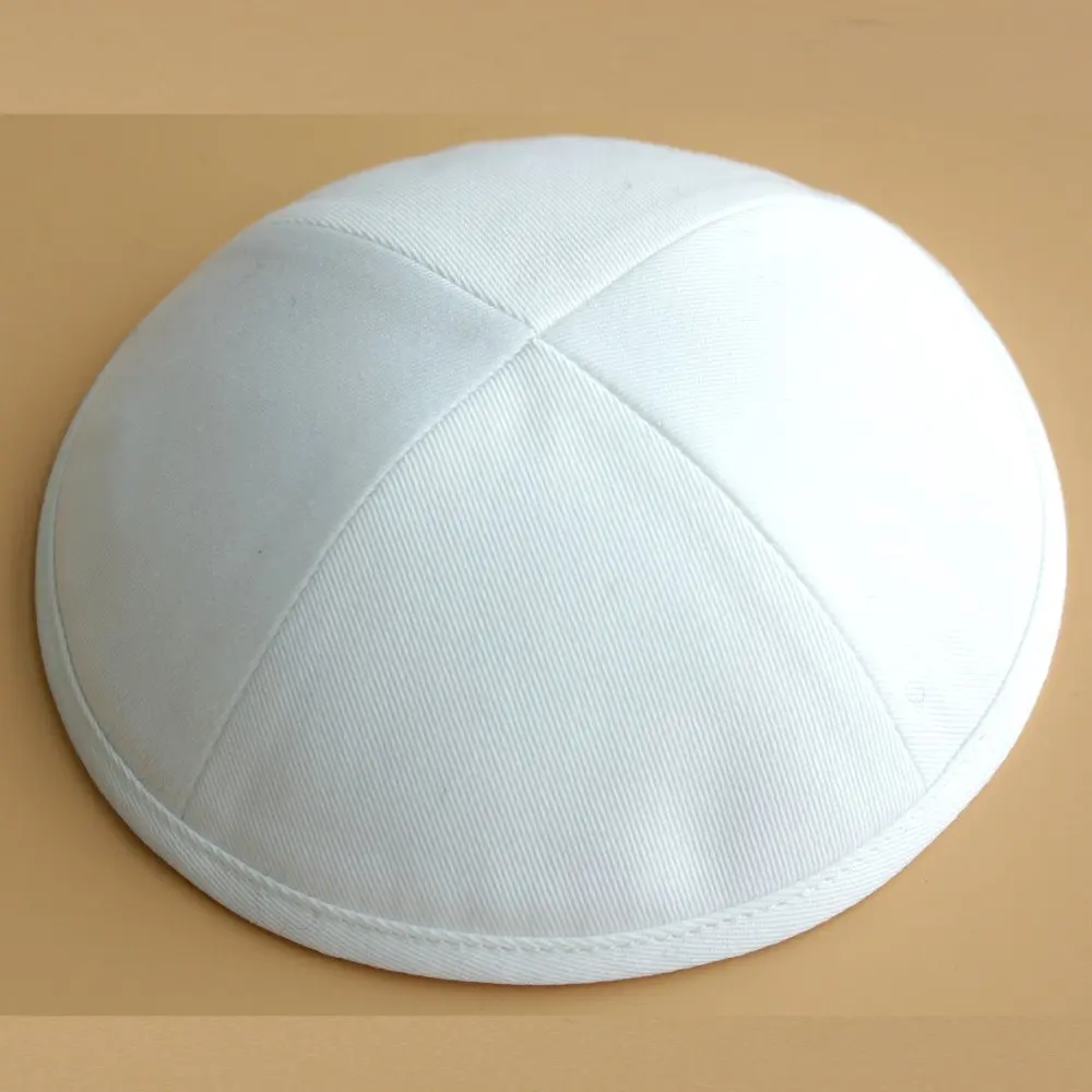 Хлопок саржа kippot еврейский Yarmulke Kippah Kippot 17 см череп шапки | Аксессуары для одежды