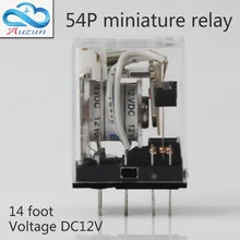 10 pieces hh54P small current relay intermediate relay DC12V 14a foot 5 a4 4closure ECNKO DC24V AC220V 10 pieces hh54P small current relay intermediate relay DC12V 14a foot 5 a4 4closure ECNKO DC24V AC220V