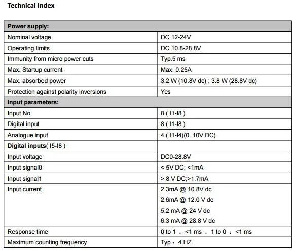 PR-12DC-DA-R с ЖК-дисплеем, без кабеля, DC12V-DC24V, 4 DI/AI(0. 10 в)+ 4 DI, 4 реле(10A) выход, умное реле, контроллер Micro PLC