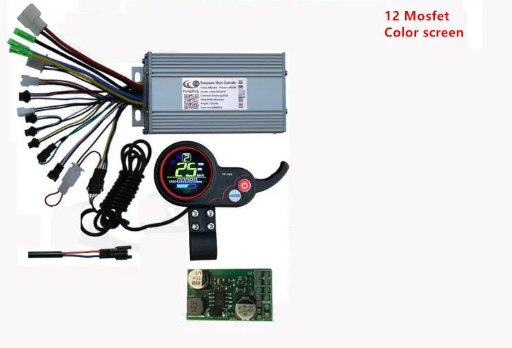 Электрический велосипед 24 В/36 В/48 В с ЖК-дисплеем, Электрический контроллер, набор для преобразования электрического велосипеда