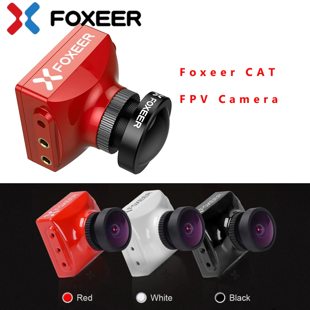 

Foxeer CAT Super Starlight FPV Camera 0.0001lux low latency Night Flight Camera FPV 16:9/4:3 PAL/NTSC Switchable 5~40V Support