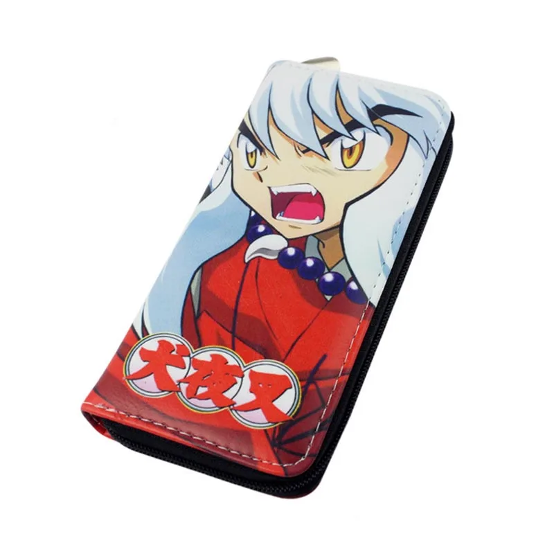 

Colorful Anime Inuyasha long style PU wallet printed with Kagome&Inuyasha&miroku