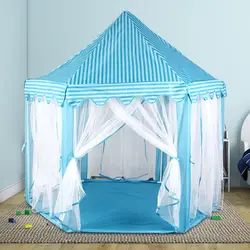 Складная принцесса девушка замок палатки крытый Открытый милые дети, играющие дом спальный палатка Портативный дети играют игрушечные