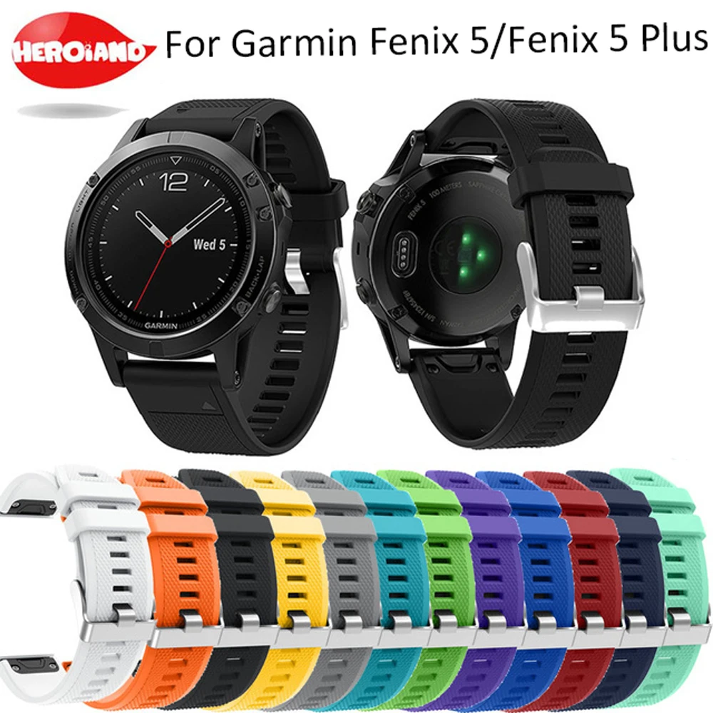 22 мм ремешок для часов Garmin Fenix 5 Смарт-часы быстросъемный силиконовый Forerunner 935 |