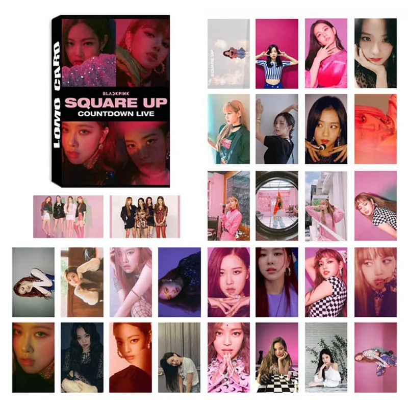 Pcs Kpop Blackpink Girls New Album Lisa Jisoo Rose Jennie Photo Card ...