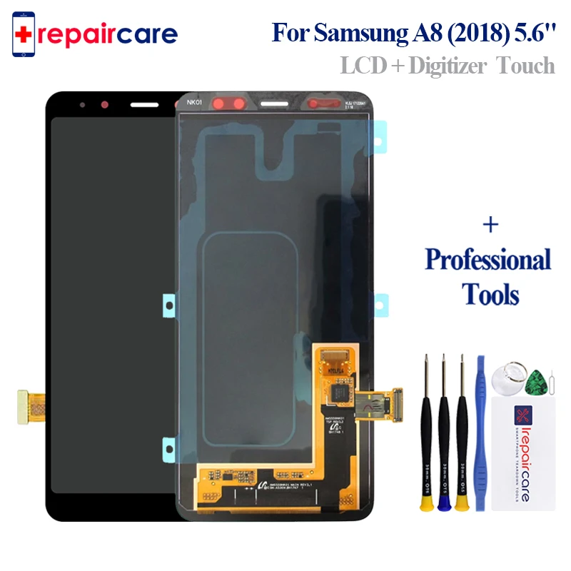 

5.6" Super AMOLED For Samsung A8 lcd 2018 A530f touch screen digitizer Assembly A530DS A530N for samsung a530f display
