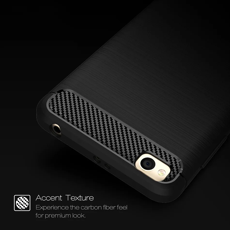 Icoque Anti Knock Cases For Xiaomi Redmi 4A Case Armor Xaomi 4X Soft Carbon Fiber Xio Redmi4A Cover For 4X 4A Case Xiaomi Redmi (4)