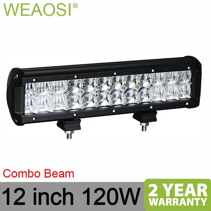 5D 12inch LED Light Bar 3 Row 120W Offroad Combo Led Work Light Bar 12v 24v Truck SUV ATV 4WD