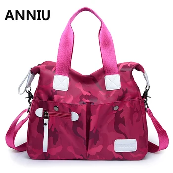 

ANNIU 2017 New Fashion High Quality Brand Nylon Handbags Female Casual Tote Bag Camouflage Big Shoulder Bags bolsos mujer