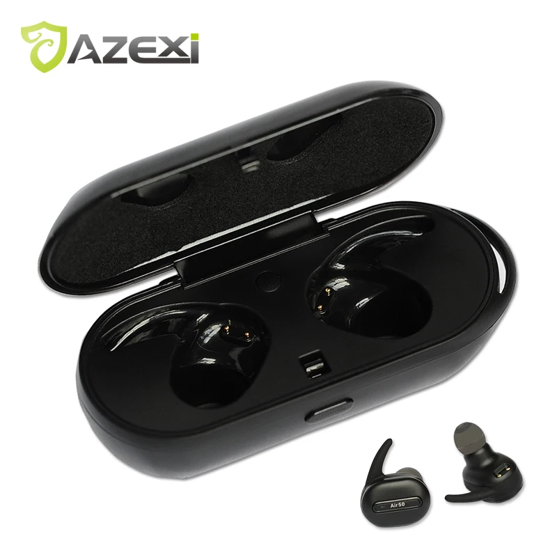 

Azexi Air50 Wireless Bluetooth Headphone Stereo Headset Sports In-Ear Earphone with Microphone for Mobile Phone iphone se Xiaomi
