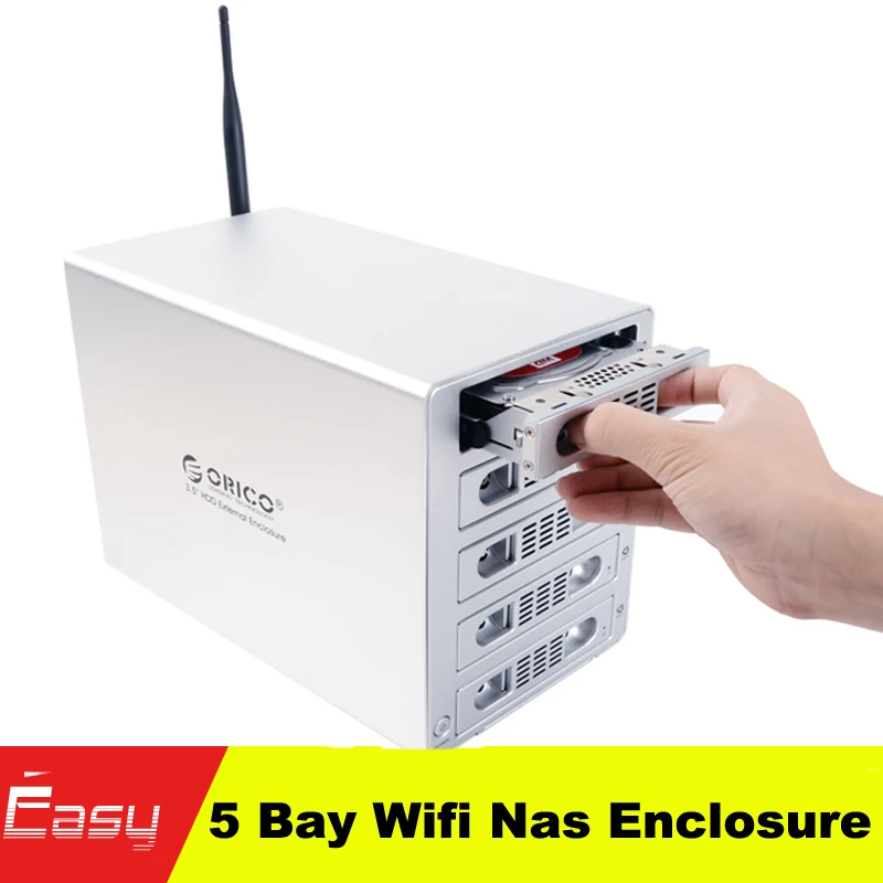 ORICO 3559U3RF 5bay Wifi NAS 3.5'' HDD Enclosure Wireless Storage Home