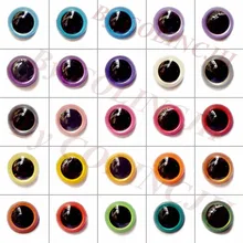 50 pares 8mm/9mm/10mm/12mm/15mm/18mm mixcolor artesanal olhos coloridos olhos de segurança animal boneca olhos